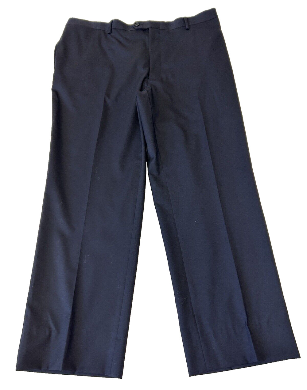 Tommy Hilfiger Mens Wool Blend Dress Pant 40x29 Navy Blue Straight Trousers